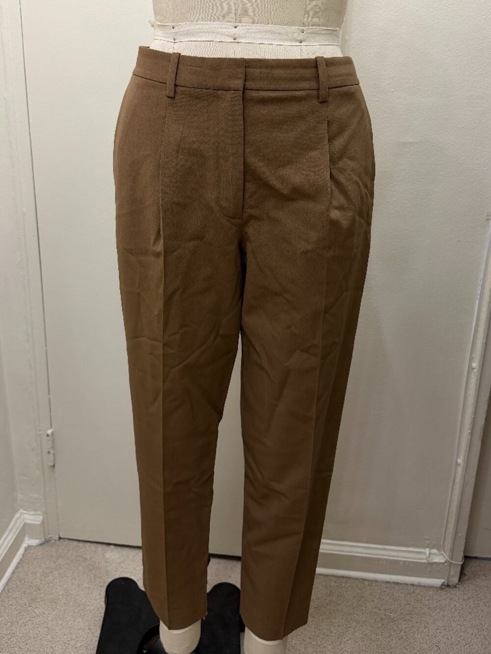 Theory Brown Wool Blend Dress Pants Size 4 (2) – Tailored Stretch Career Trouser